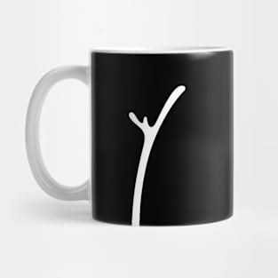 White flower 2 Mug